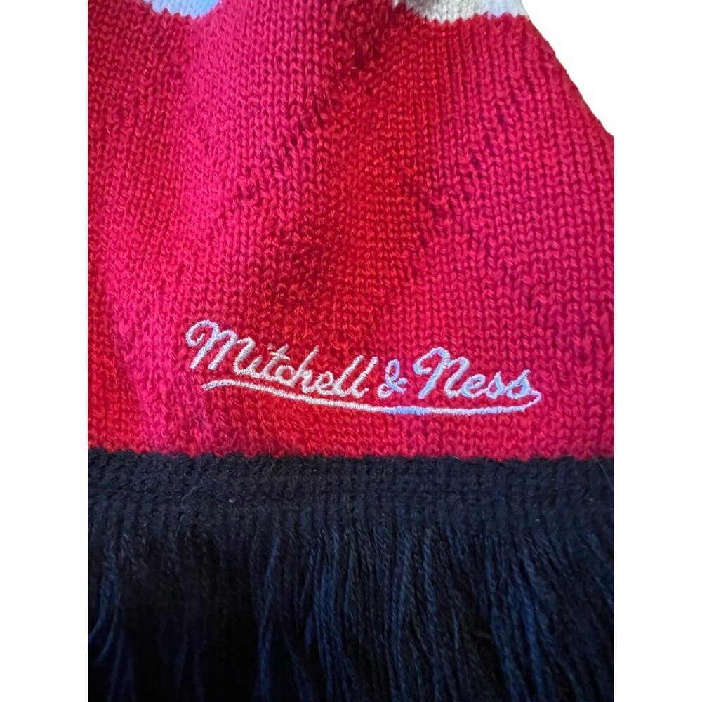 Chicago Bulls Mitchell & Ness Men’s Scarf Windy City 64x8 Athletic Preppy Active - Picture 3 of 9